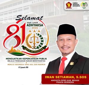 Meneguhkan Marwah Hukum di Harlah Kejaksaan RI ke-81, H. Iwan Setiawan: Integritas Tak Boleh Ditawar